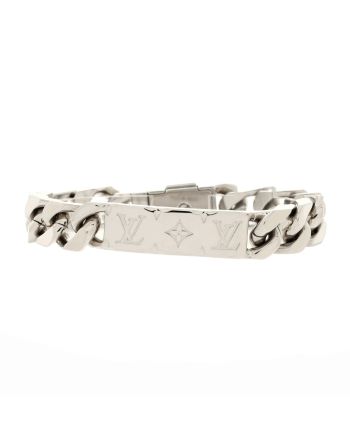 Monogram Plate Chain Bracelet Metal