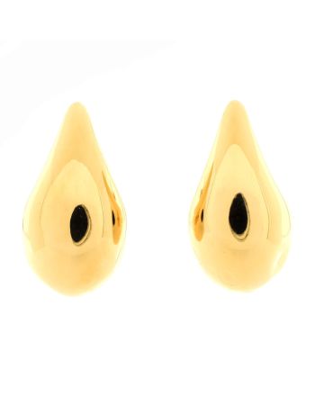 Drop Earrings Gold Plated Sterling Silver Large