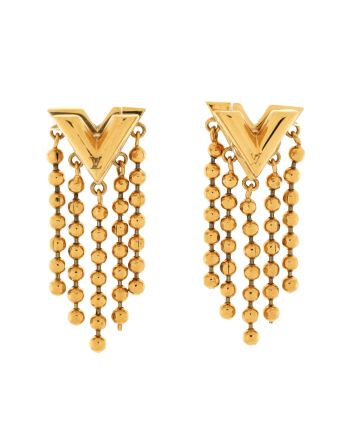 Essential V Boucle Fringe Earrings Metal