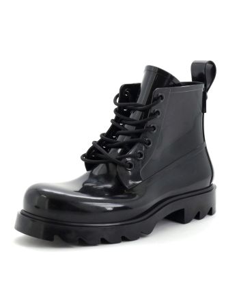 Stride Lace Up Boots Rubber