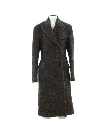 Women's Oversized Mid-Length Double Breasted Coat Wool Blend