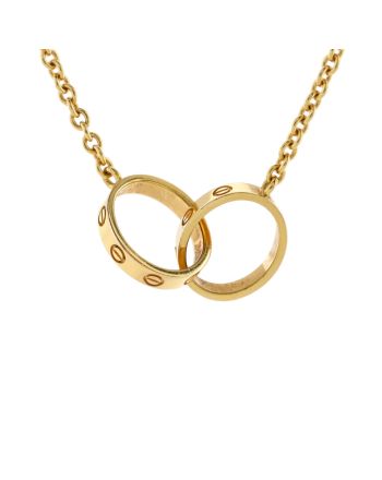 Love Interlocking Necklace 18K Yellow Gold