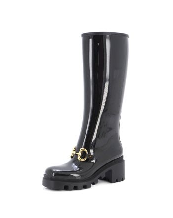 Women's Horsebit Knee High Boots (Outlet) Rubber