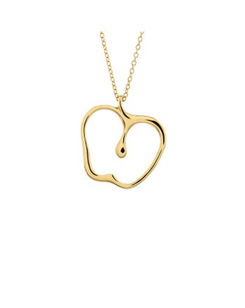 Elsa Peretti Apple Pendant Necklace 18K Yellow Gold Large