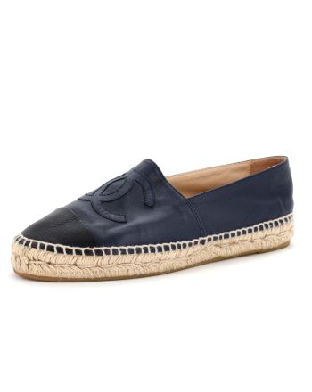 Women's CC Cap Toe Espadrilles Leather