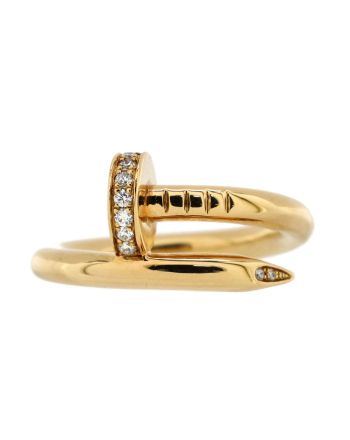 Juste un Clou Ring 18K Yellow Gold and Diamonds