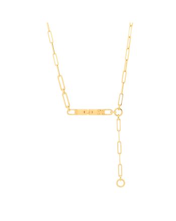 Kelly Chaine Lariat Necklace 18K Yellow Gold Small