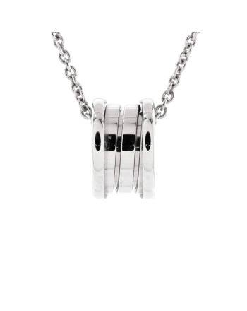 B.Zero1 Pendant Necklace 18K White Gold