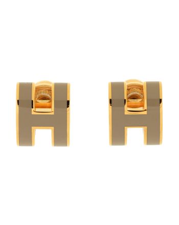 Pop H Stud Earrings Metal and Enamel Mini