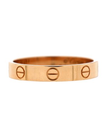 Love Wedding Band Ring 18K Rose Gold