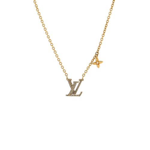 LV Iconic Necklace Metal with Crystals