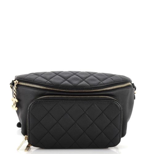 Business Affinity Waist Bag Quilted Caviar Medium