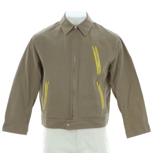 Men's Collared Zip Jacket Cotton