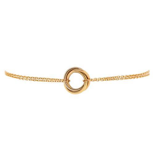 Trinity Chain Bracelet 18K Tricolor Gold