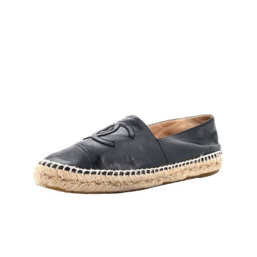 Women's CC Cap Toe Espadrilles Leather