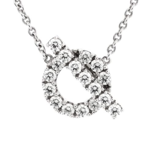 Finesse Pendant Necklace 18K White Gold and Diamonds