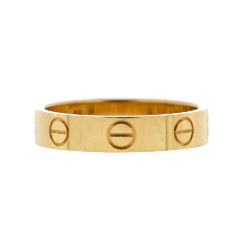 Love Wedding Band Ring 18K Yellow Gold