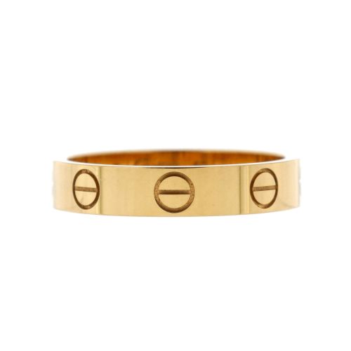 Love Wedding Band Ring 18K Yellow Gold