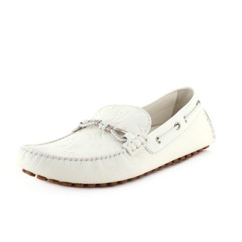 Men's Driver Moccasin Loafers Monogram Leather