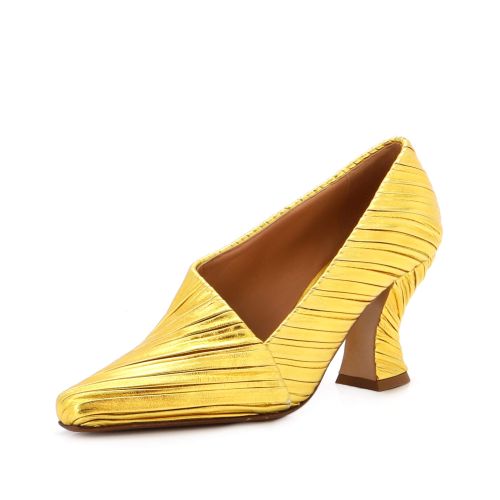 Women's Folded Almond Pumps Lame