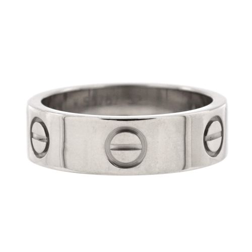 Love Band Ring 18K White Gold